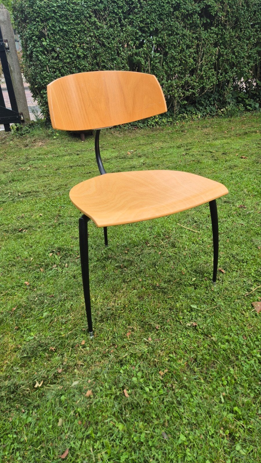 Vintage Lande Tripod stoel jaren 80 | Dutch Design, Ophalen, Bruin, Eén, Hout