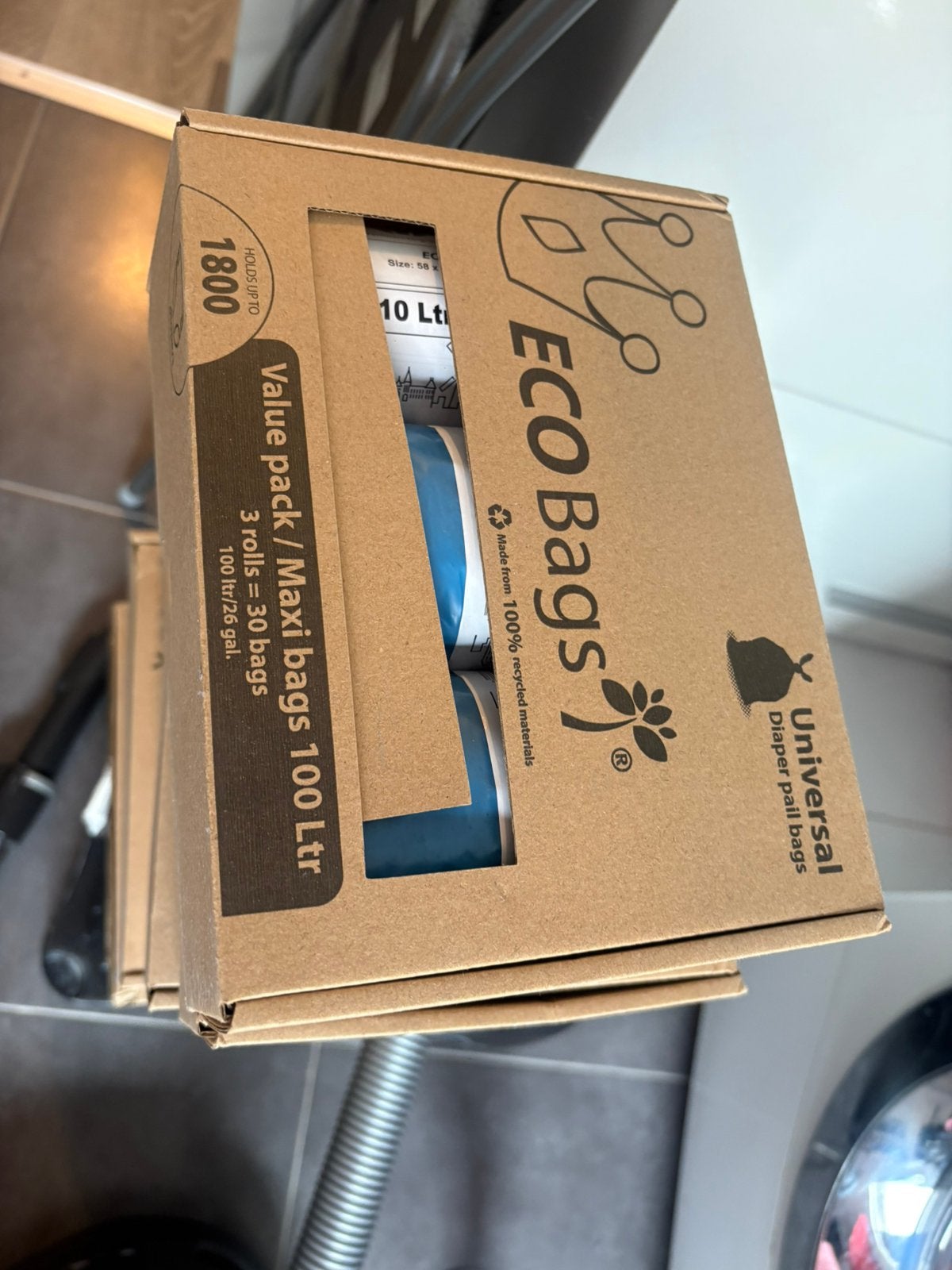 Diaper Champ luieremmer met bijbehoren ECObags, Ophalen, Gebruikt