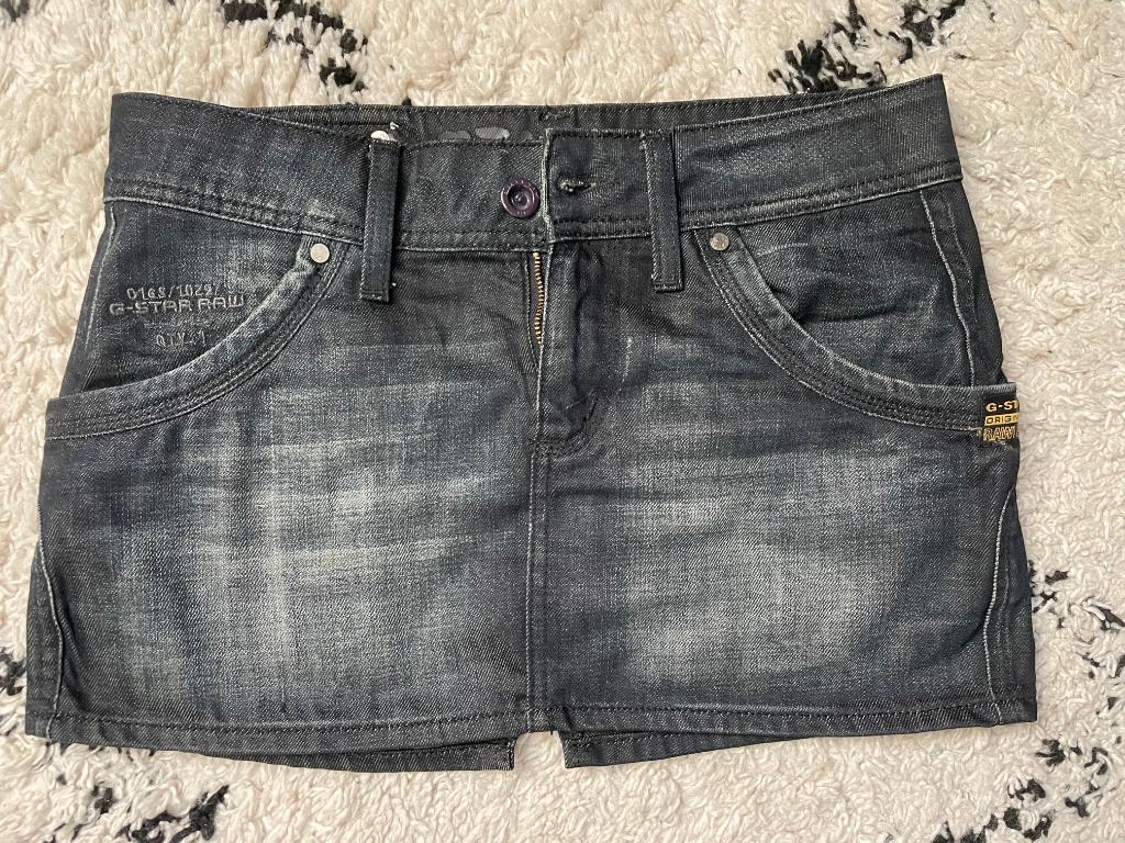 Spijkerrok/ minirok van G-Star mt 28, Blauw, Ophalen of Verzenden, Zo goed als nieuw, Maat 36 (S)
