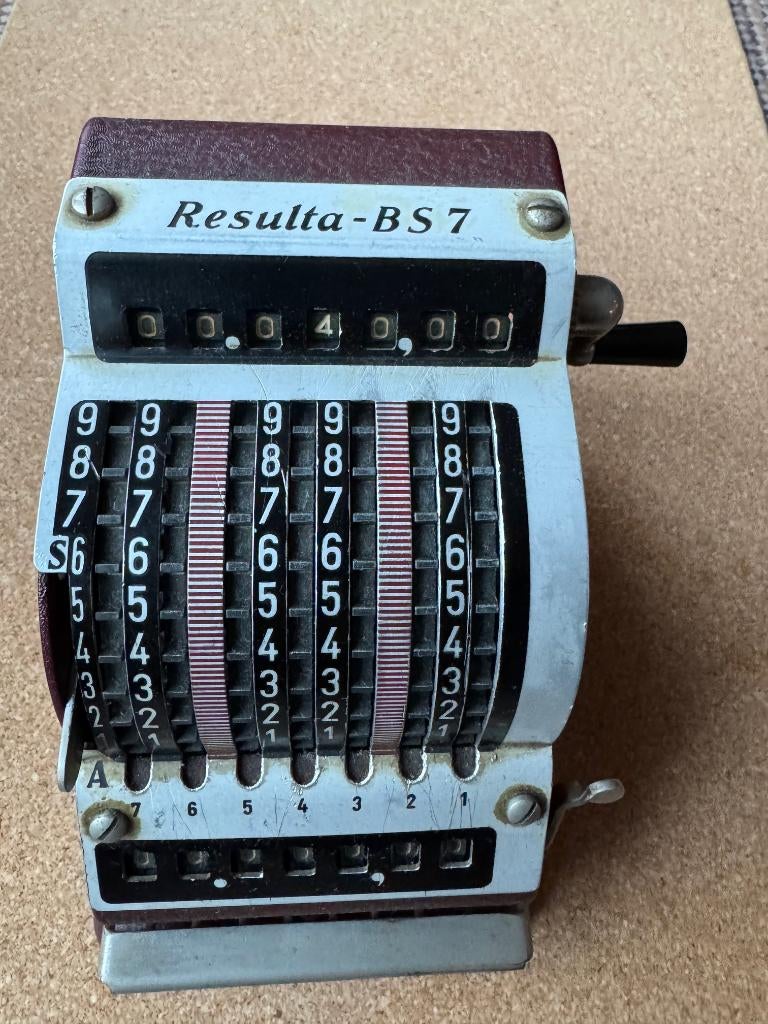 Resulta BS7 Mechanische Rekenmachine Duits Industrieel, Verzenden