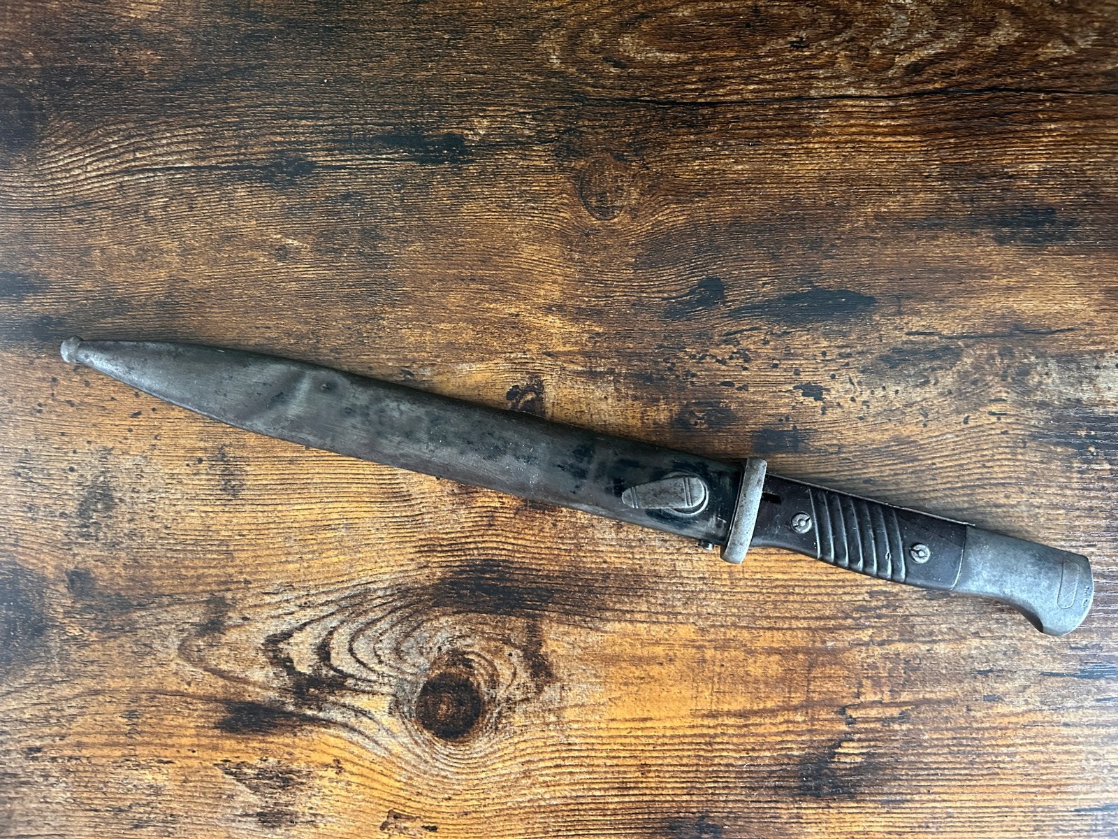 Originele Duitse K98 bajonet, Verzamelen, Militaria | Tweede Wereldoorlog, Ophalen of Verzenden, Duitsland, Mes of Dolk