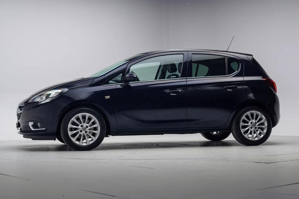 Opel Corsa 1.0 Turbo Online Edition [Navi Cruise Camera ], Auto's, Opel, Voorwielaandrijving, Gebruikt, Blauw, Origineel Nederlands