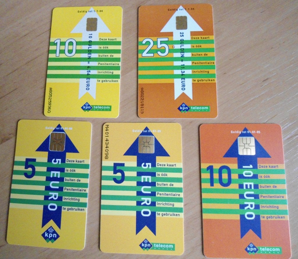 5 JUSTITIE TELEFOONKAARTEN, Ophalen of Verzenden, Nederland