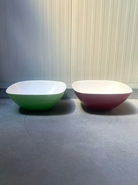 Guzzini schalen 2x design jaren 90 fruitschalen kommen, Kunststof, Gebruikt, Schaal, .