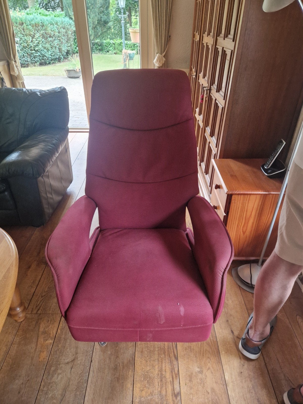 relax fauteuil, Huis en Inrichting, Fauteuils, Ophalen, Gebruikt, 75 tot 100 cm, 50 tot 75 cm