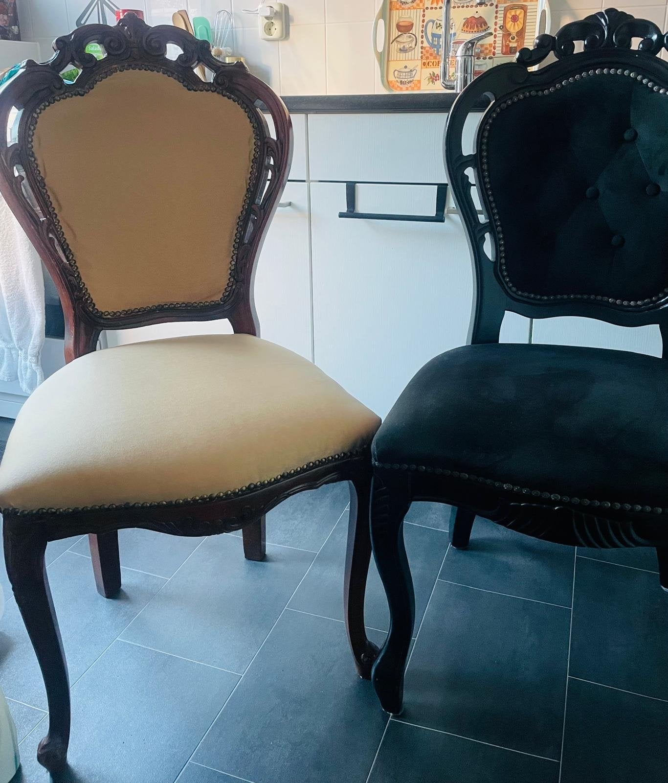 GRATIS 2 Barok eetkamerstoelen, Antiek en Kunst, Antiek | Meubels | Stoelen en Banken, Ophalen