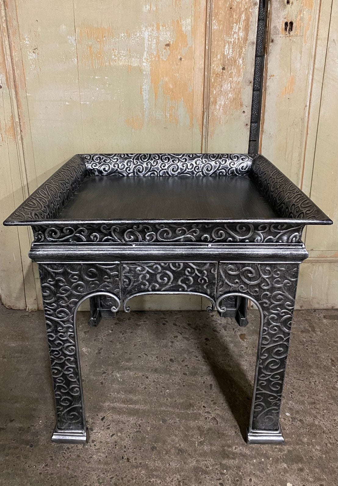 Salontafel, bijzettafel, kaarsentafel. Metaal. Vierkant., -, Metaal of Aluminium, -, Vierkant