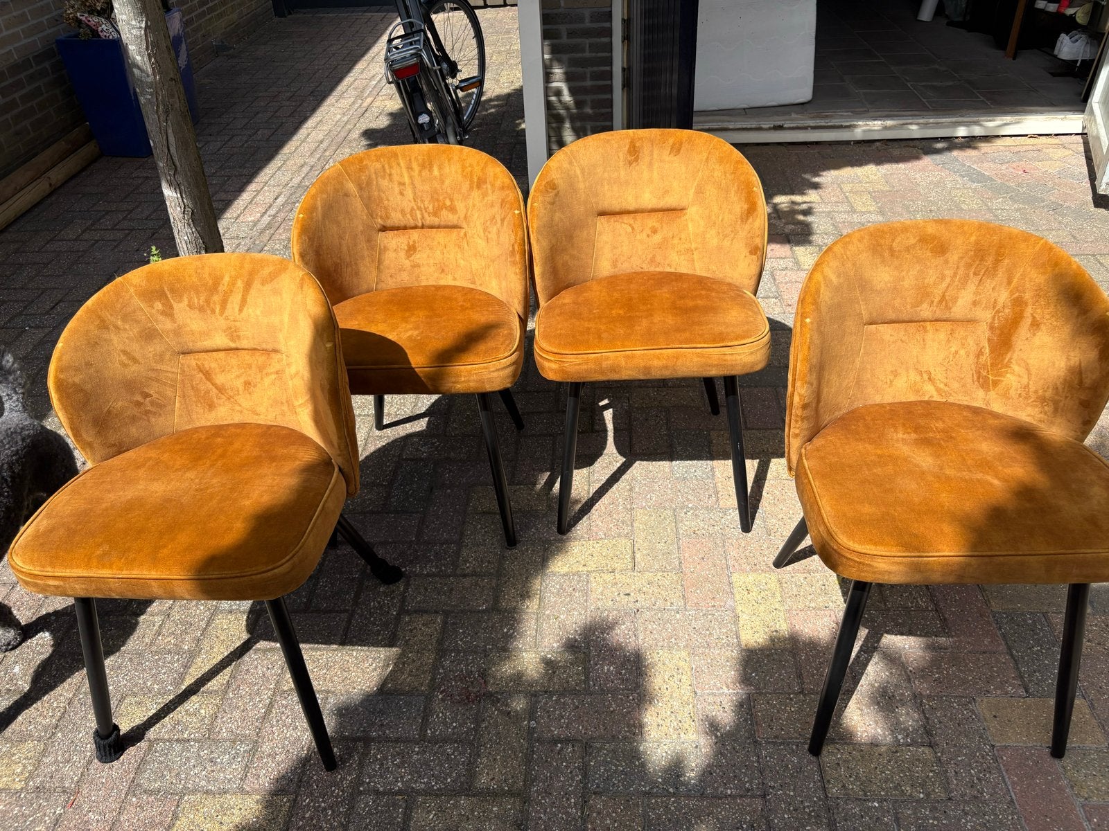 4 stoelen, Ophalen, Gebruikt, Overige kleuren, Vier