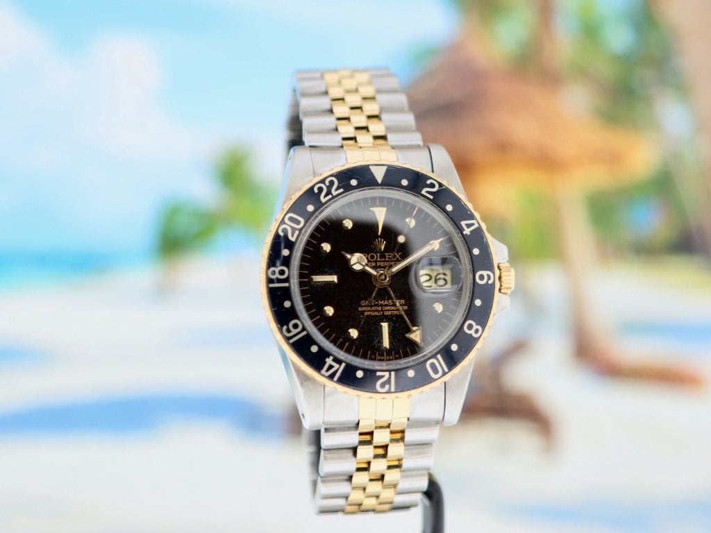 Vintage Rolex GMT Master Nipple 1979 Rolex service 05-2026, Sieraden, Tassen en Uiterlijk, Horloges | Heren, Overige materialen