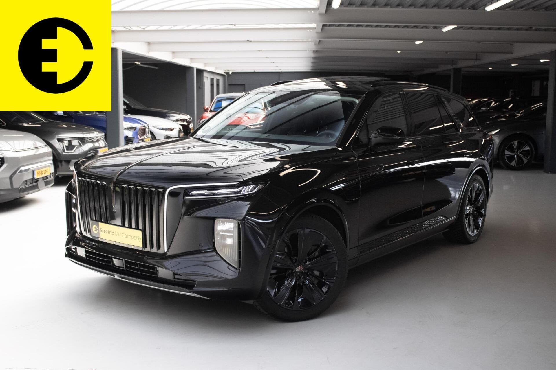 Hongqi E-hs9 Exclusive | 112KWH | SOH 97,7% | Panorama dak |, Zwart, Leder, 6 stoelen, Geïmporteerd