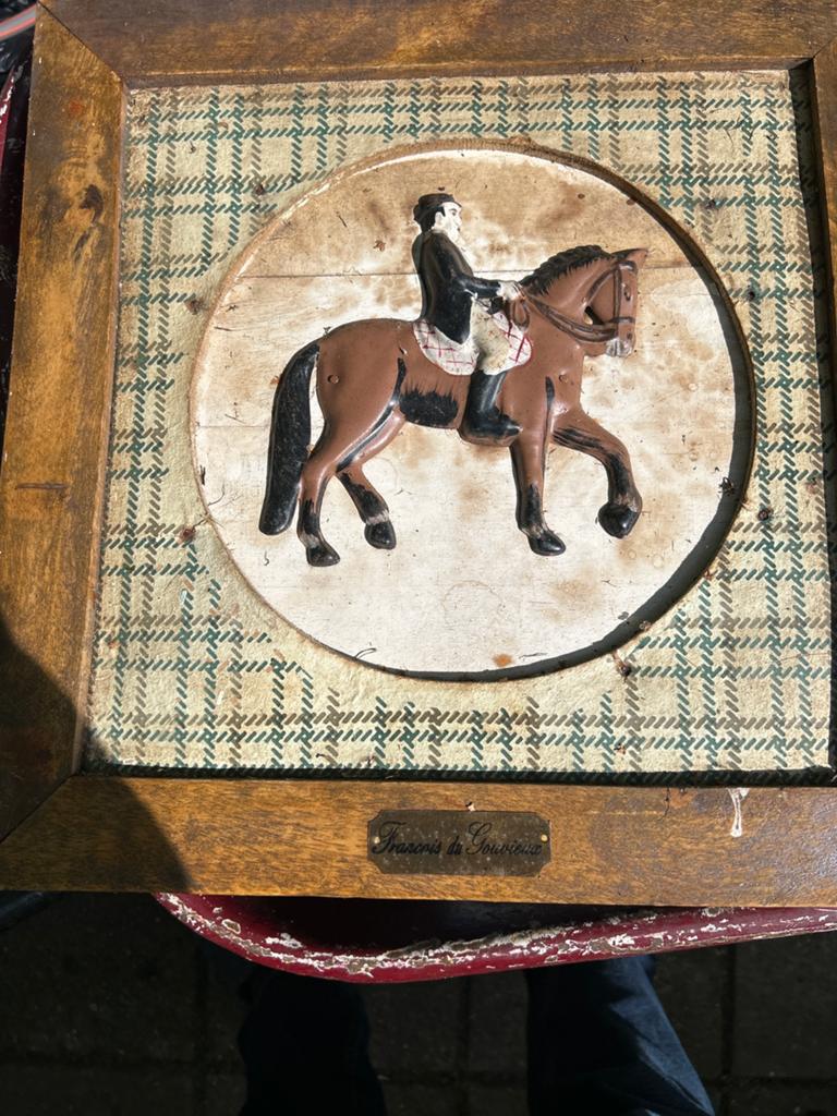 Unieke set vintage Franse paardenpanelen, Ophalen of Verzenden