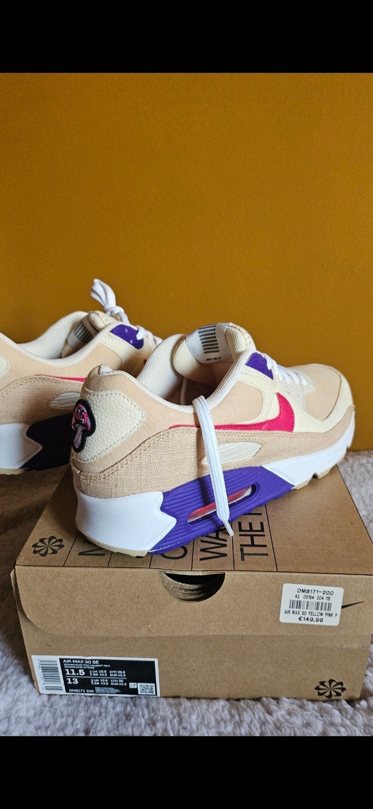 Nike Air Max 90 SE - DM8171 200 - Maat 45.5, Kleding | Heren, Ophalen, Overige kleuren, Nike, Nieuw