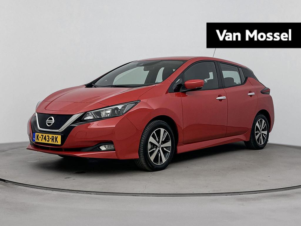 Nissan LEAF Acenta 40 kWh | airco automatisch | Apple Carpla, Auto's, Nissan, Stof, Gebruikt, 150 pk, Origineel Nederlands