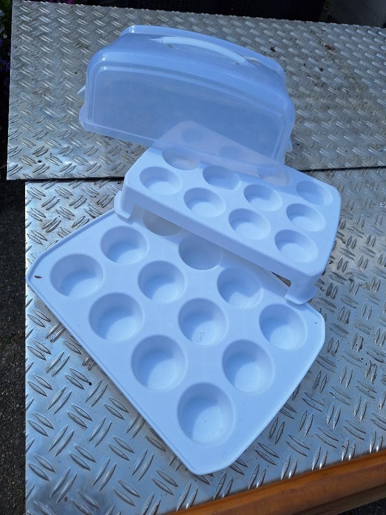 cupcake bewaardoos, Ophalen of Verzenden, Zo goed als nieuw, Cupcakes, Serveervorm