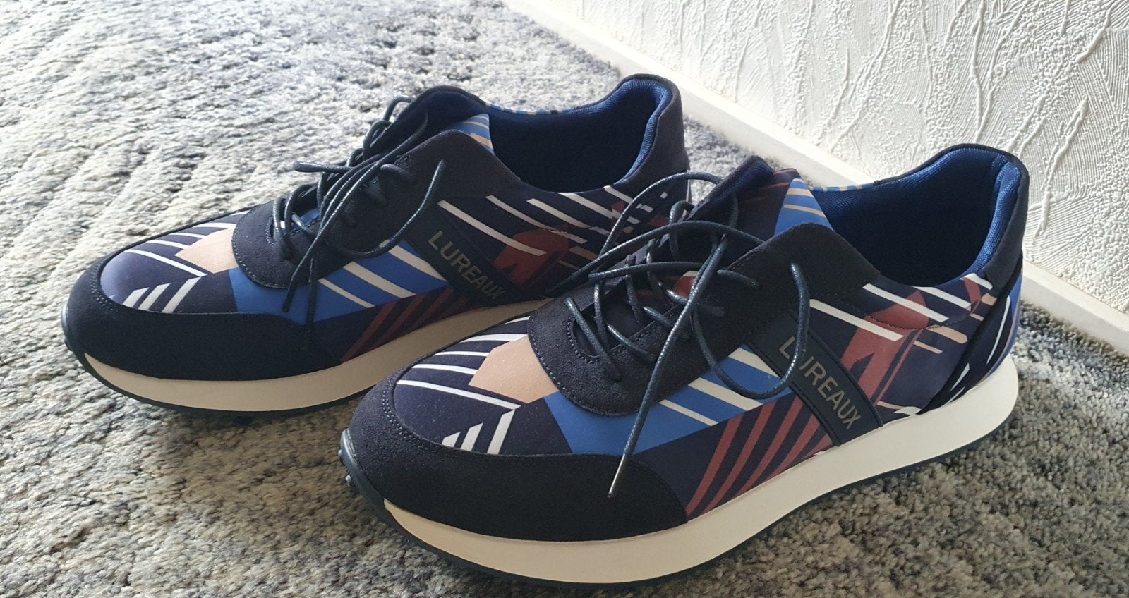 Lureaux sneakers maat 43, Kleding | Heren, Blauw, Ophalen of Verzenden, Lureaux, Sneakers of Gympen
