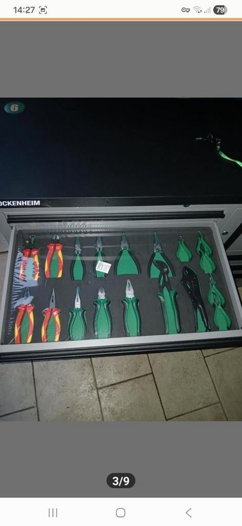 Nieuwe Jungwille Black Edition Gevulde Gereedschapswagen, Doe-het-zelf en Verbouw, Gereedschapskisten, Ophalen, Gevuld, Nieuw