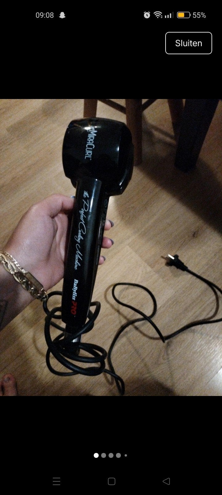 Babyliss Pro MiraCurl krultang - Prima staat!, Ophalen of Verzenden, Zo goed als nieuw