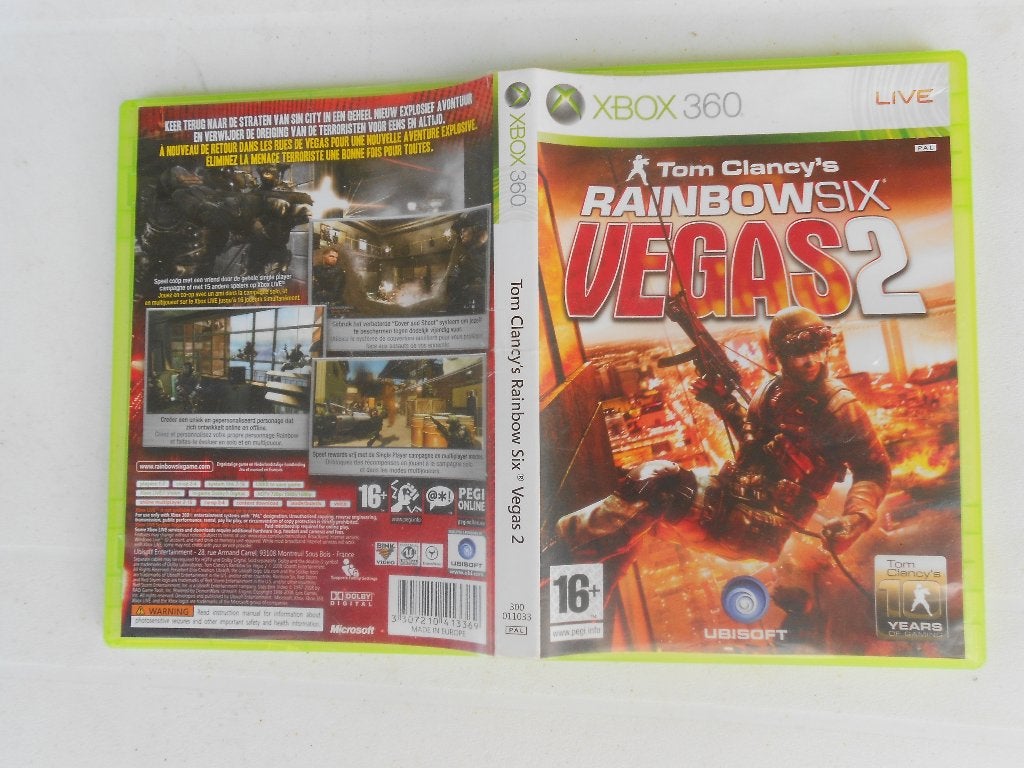 Rainbow six vegas 2 game xbox 360, in doos zonder boekje.16J, Ophalen, Gebruikt, Shooter, 1 speler