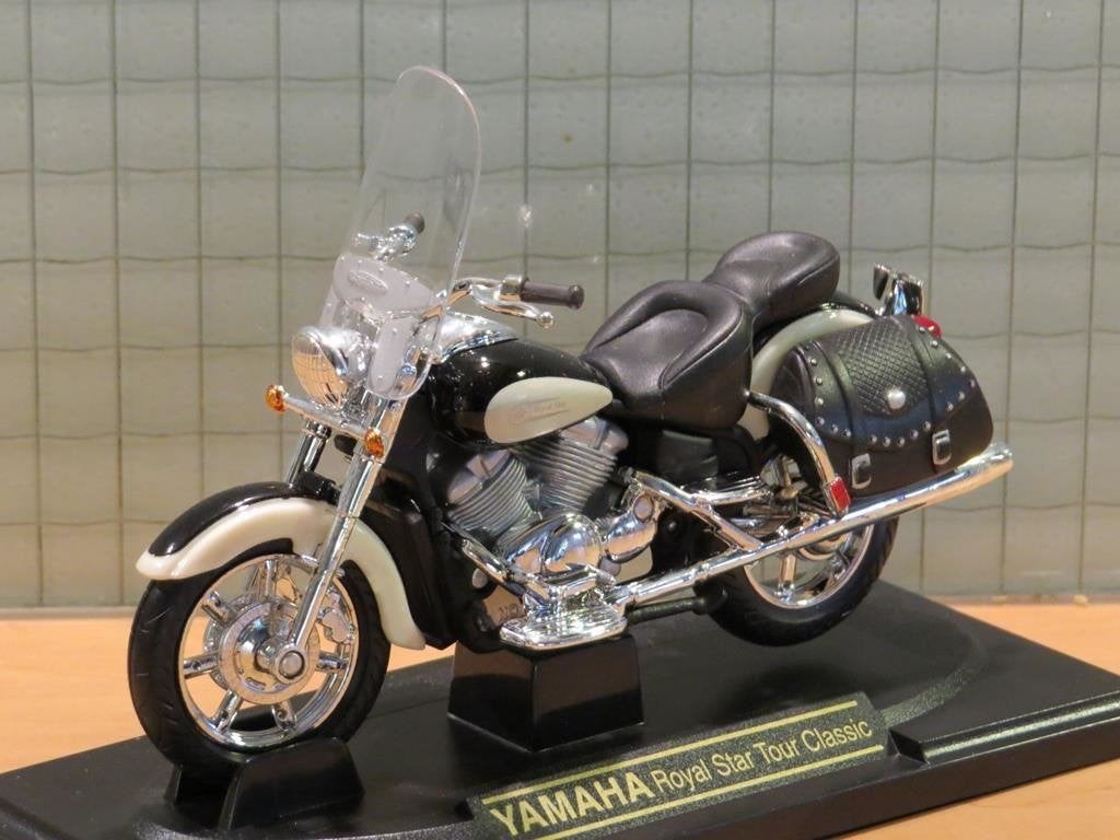 Yamaha XVZ Royal Star Tour Classic zwart /wit 1:18 Yat Ming, Overige merken, MayCheong, Nieuw, Ophalen of Verzenden