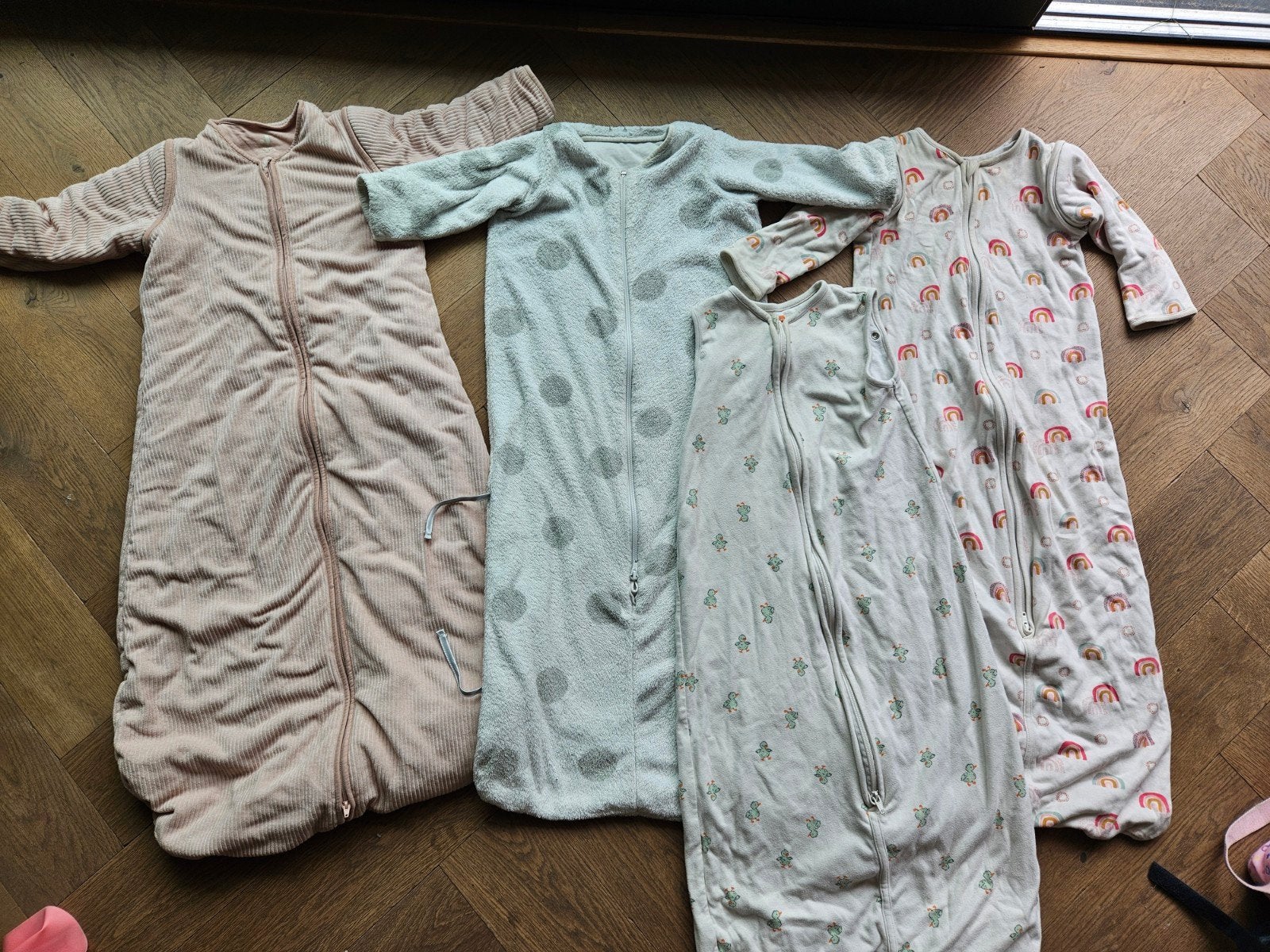 4 slaapzakken, Ophalen, Gebruikt, Jollein, Roze