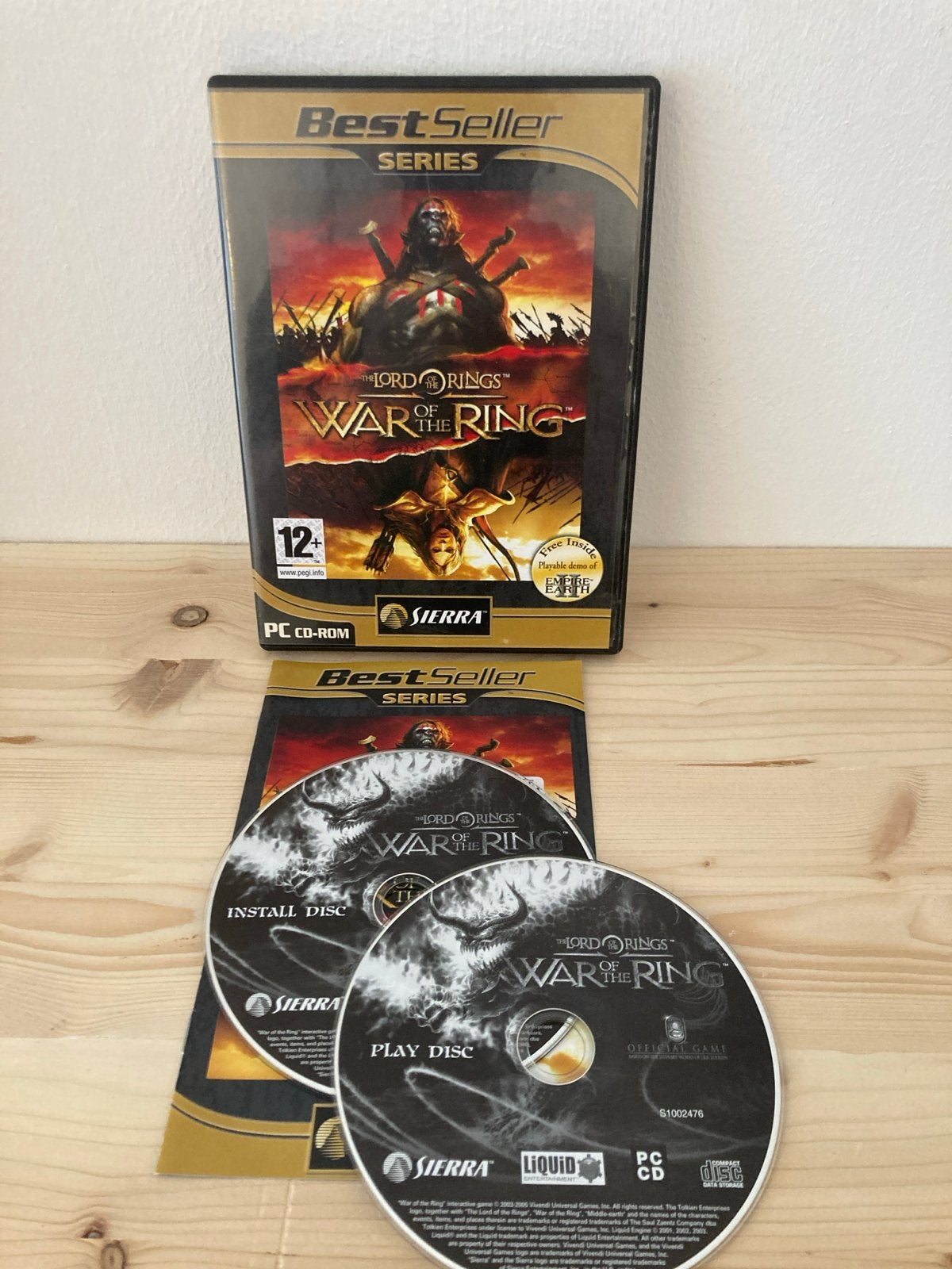 Lord of the Rings: War of the Ring PC CD-ROM - BestSeller, Gebruikt, 1 speler, Ophalen of Verzenden, Strategie en Constructie