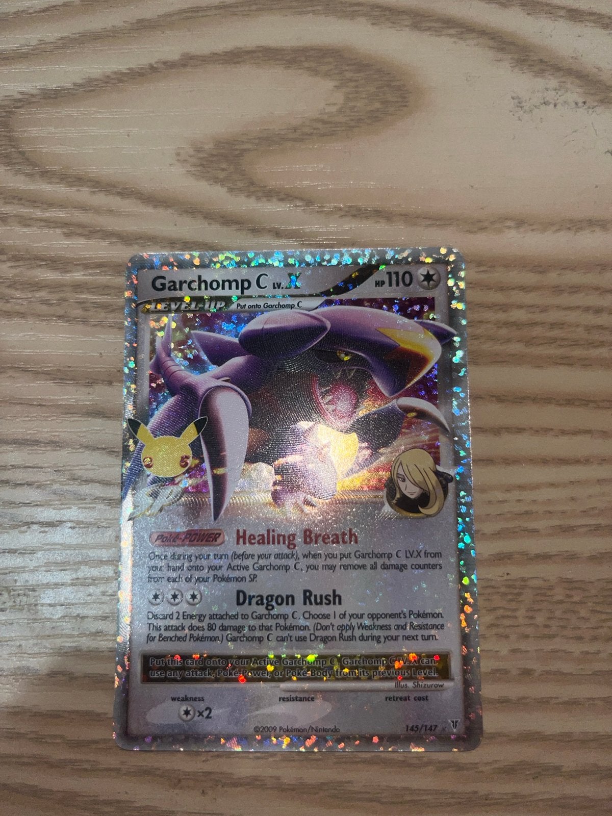 Pokémon Kaart Garchomp C LV.X 145/147 Foil, Ophalen of Verzenden, Zo goed als nieuw, Losse kaart, Foil