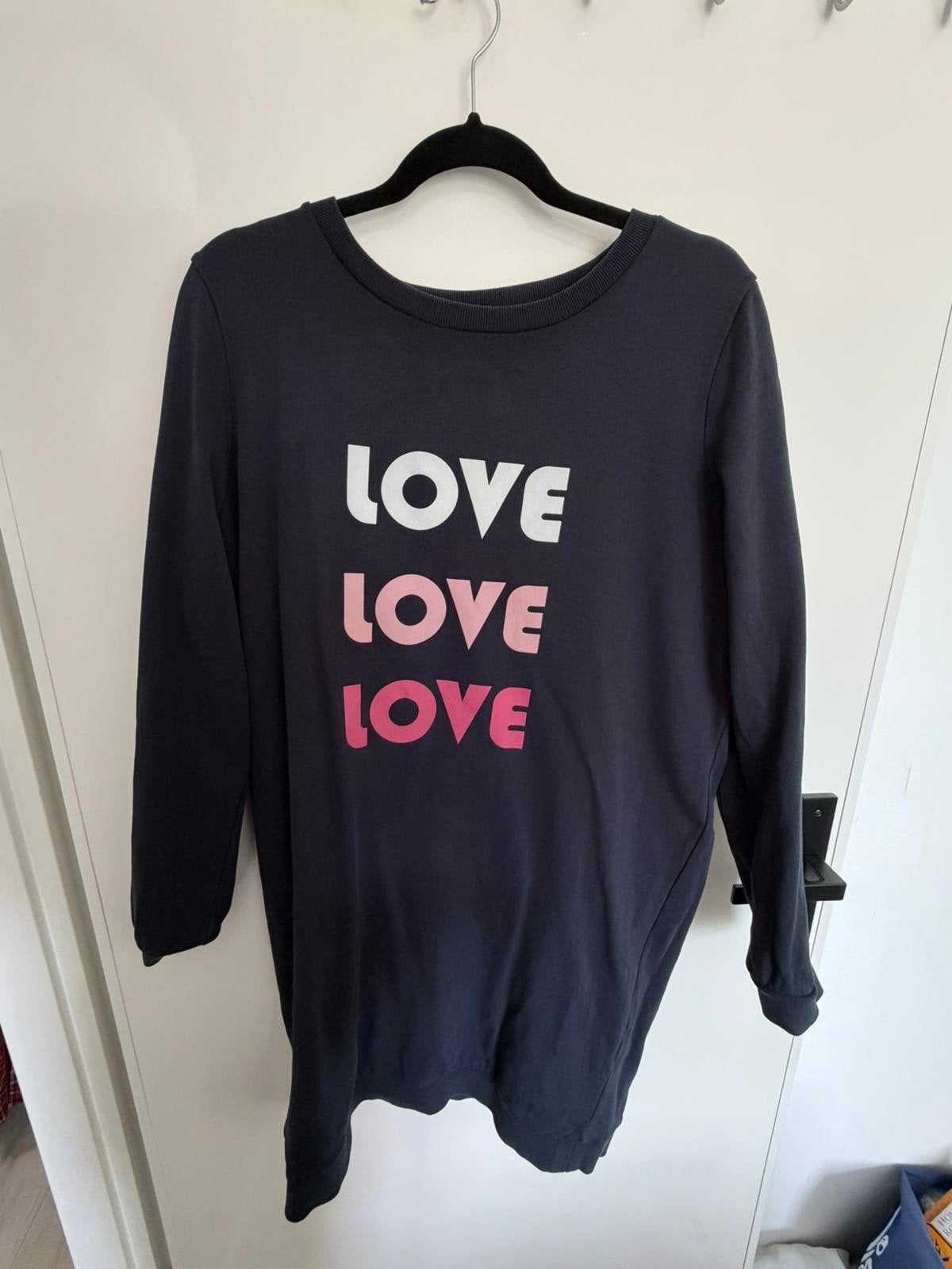 Nikkie sweaterjurk 'Love' maat 42, Blauw, Maat 42/44 (L), Ophalen of Verzenden, Nikkie