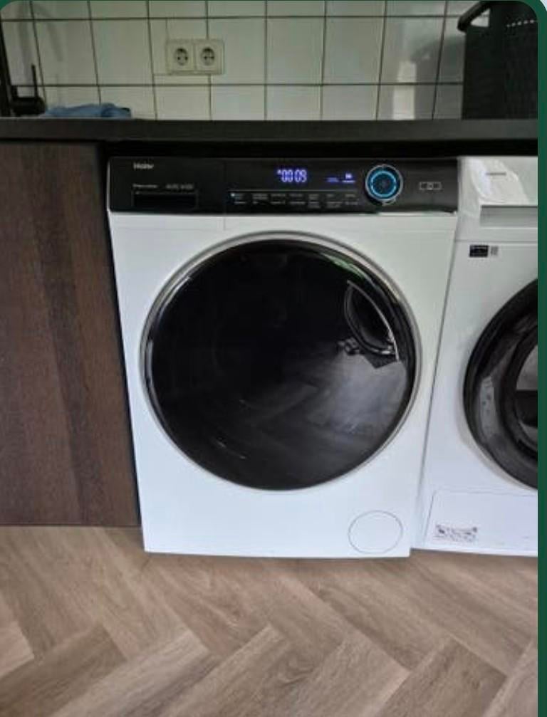 Haier wasmachine, 10 kg of meer, Ophalen, Gebruikt, 85 tot 90 cm