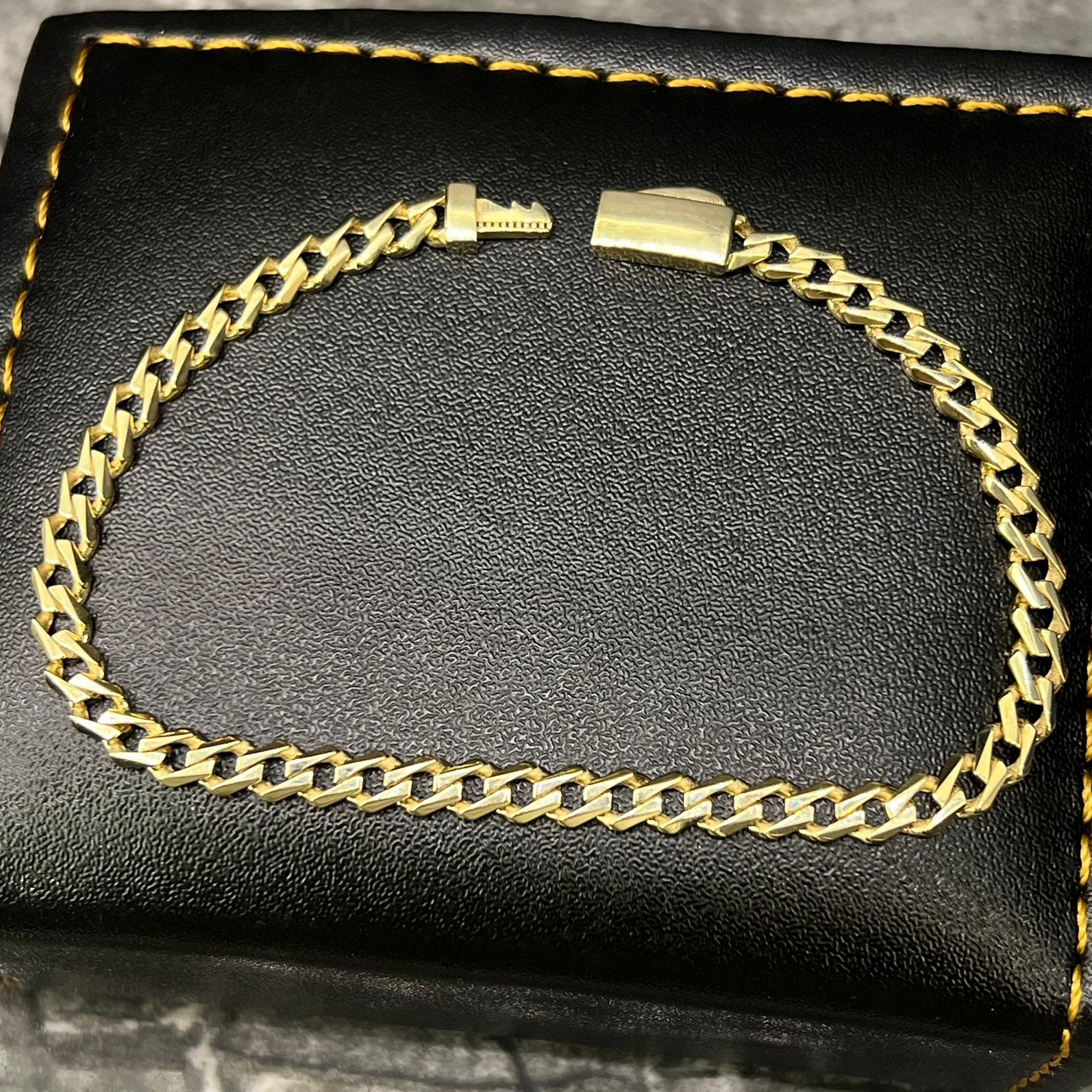 14k gouden armband prachtig gourmet cuban schakel, Ophalen of Verzenden, Nieuw, Goud