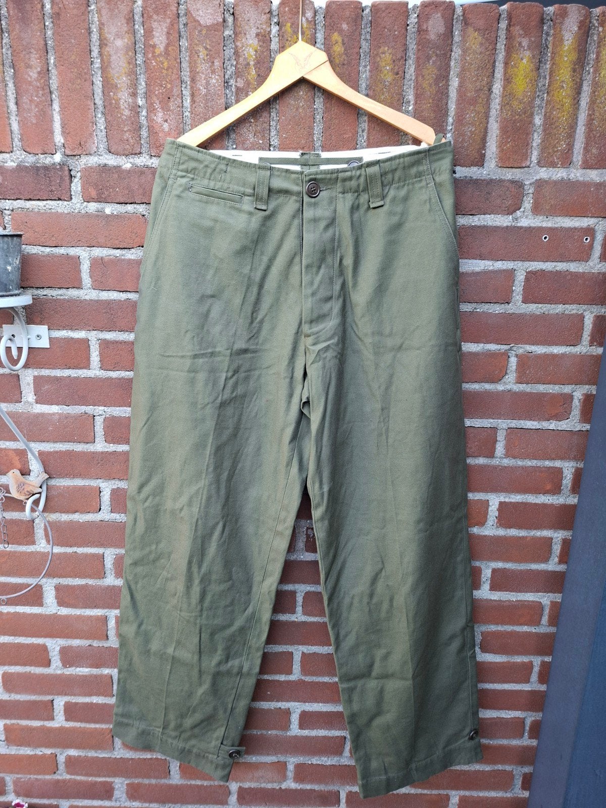 U.S.cotton veldbroek Nov.20 1944 size 34 Reproductie Sems.., Verzamelen, Ophalen of Verzenden, Landmacht, Amerika, Kleding of Schoenen