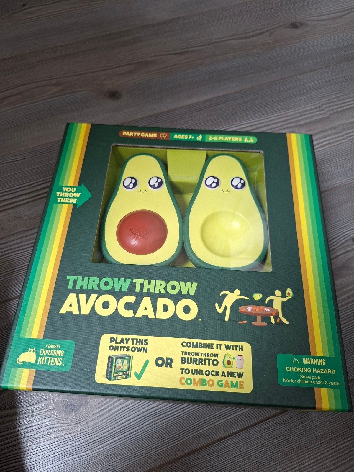 Throw Throw Avocado - Dodgeball kaartspel, Vijf spelers of meer, Ophalen of Verzenden, Nieuw, Exploding Kittens