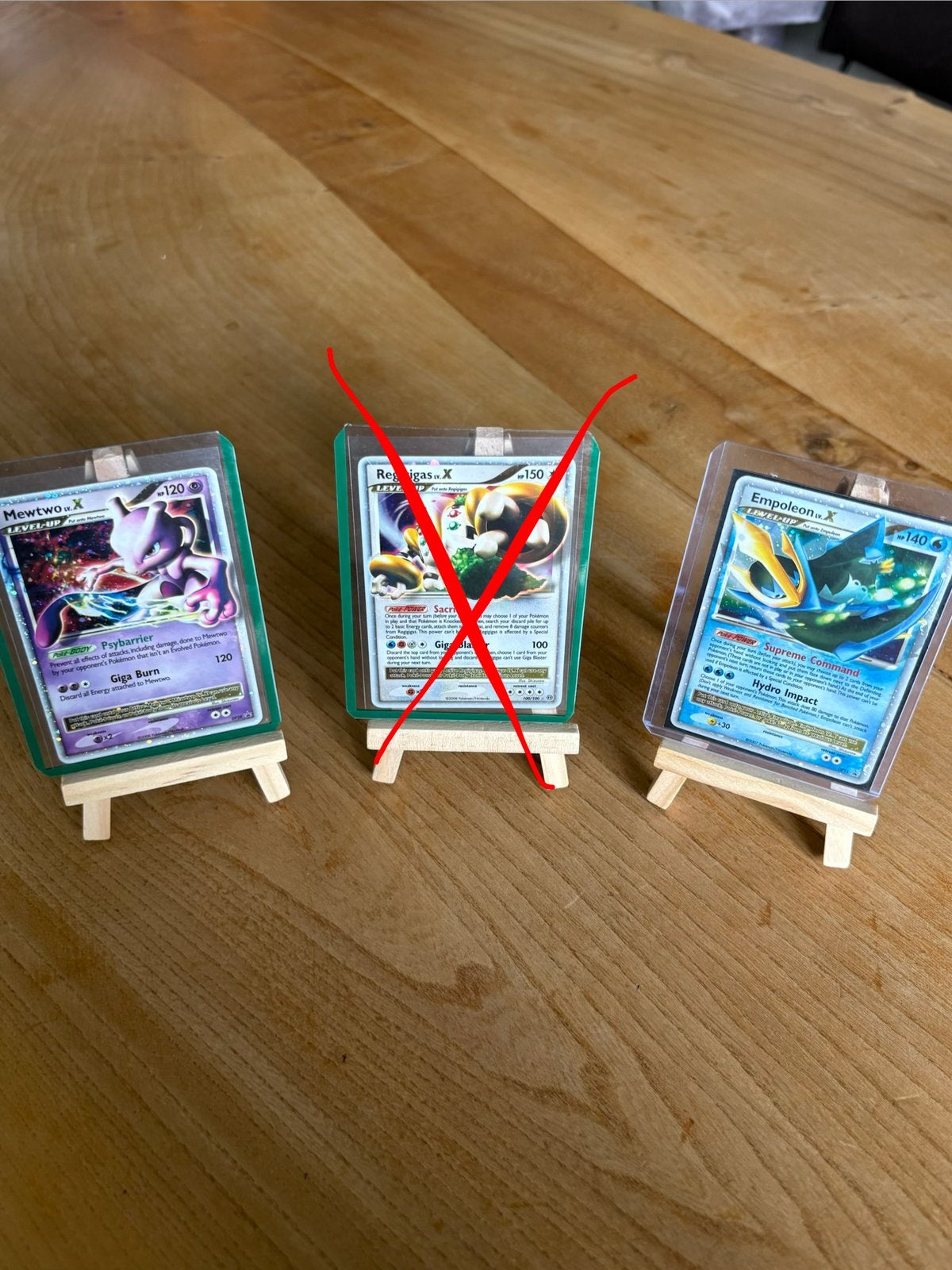 Pokémon - Mewtwo en Empoleon Lv.X, Ophalen of Verzenden, Zo goed als nieuw