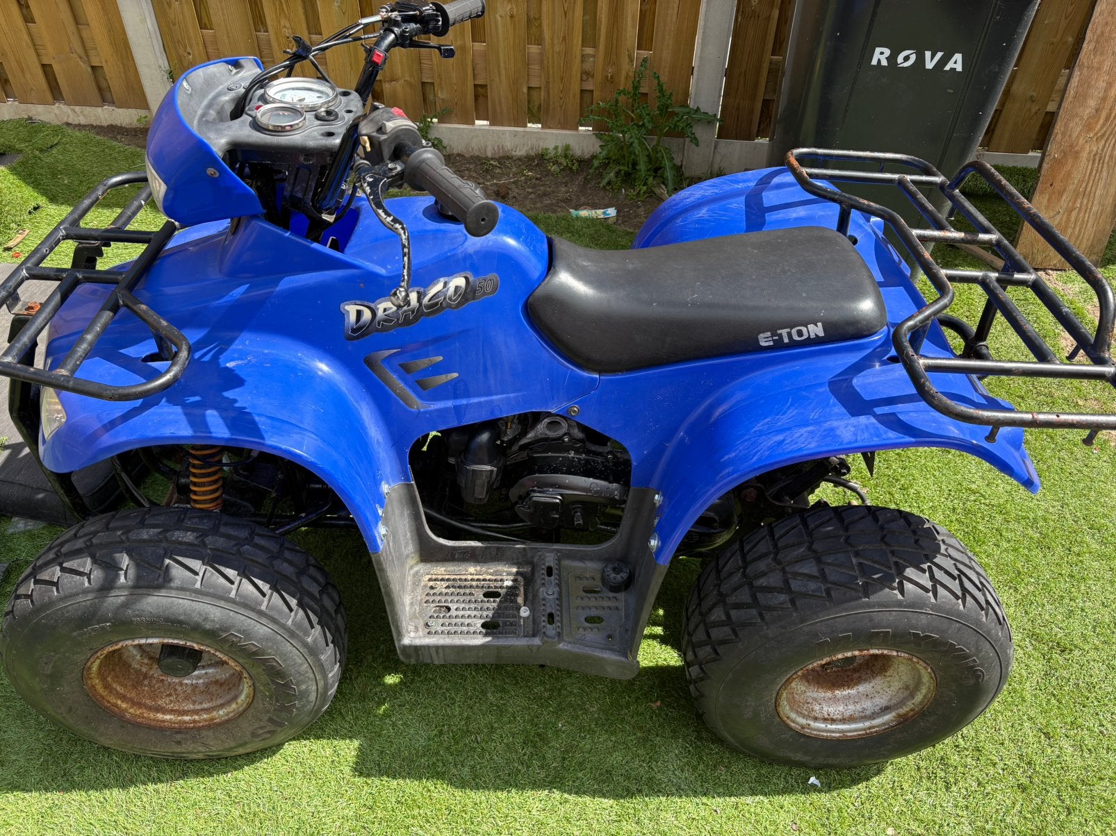 E- ton quad, Ophalen