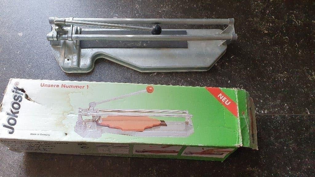 Tegelsnijder tot 400 mm lengte en 10 mm dikte tegel snijder, Ophalen of Verzenden, Gebruikt, Snijgereedschap