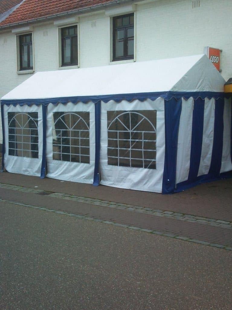 Partytent (6 x 3 mrt. ) en statafel huren !!!, Ophalen, Gebruikt, Opvouwbaar, Partytent