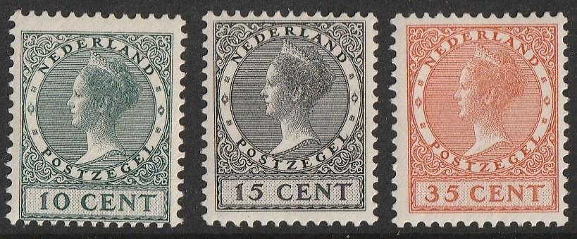 Nederland 1924 Nvph 136/138 MNH tentoonstelling, Ophalen of Verzenden, T/m 1940, Postfris