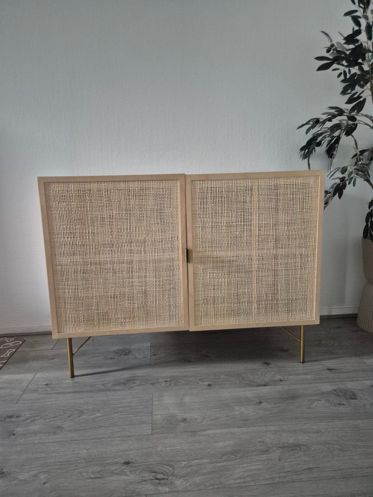 Rotan dressoir / buffetkast, Huis en Inrichting, Kasten | Dressoirs, Gebruikt, 25 tot 50 cm, Ophalen