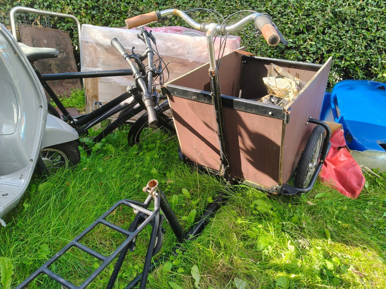 Babboe Big Bakfiets Opknapper met Bafang E-kit, Gebruikt, 3 kinderen, Elektrisch, Trommelrem