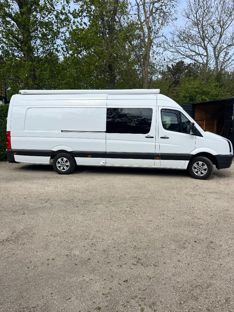 Te koop VW Crafter camper, Chemisch toilet, Volkswagen, Tot en met 2, 7 tot 8 meter