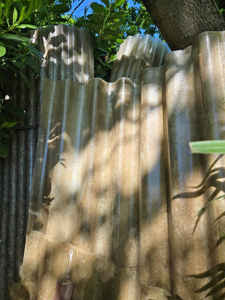 Golfplaten (glasvezel), Doe-het-zelf en Verbouw, Dakpannen en Dakbedekking, Overige materialen, Gebruikt, Verzenden, Zwart