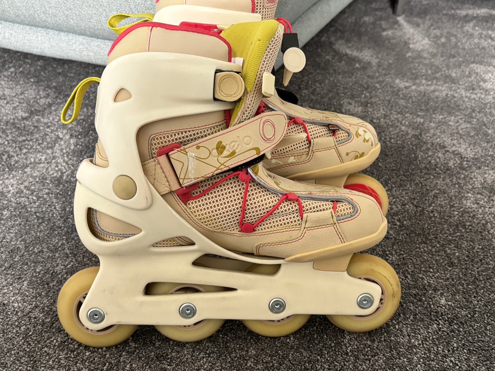 Oxelo inlineskates / skeelers maat 38, Gebruikt, Inline skates 4 wielen, Dames, Ophalen
