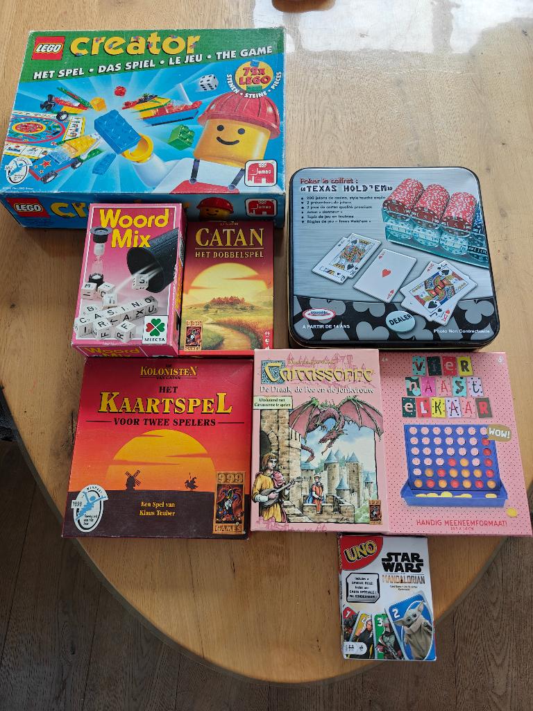 Spellenkast opruiming, Gebruikt, Ophalen of Verzenden, Vijf spelers of meer, Diverse uitgevers