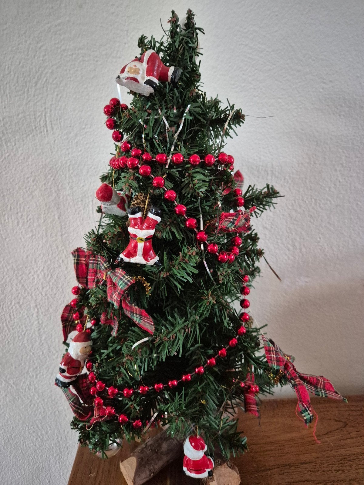 Prachtige mini kunstkerstboom compleet versierd (38 cm), Ophalen of Verzenden