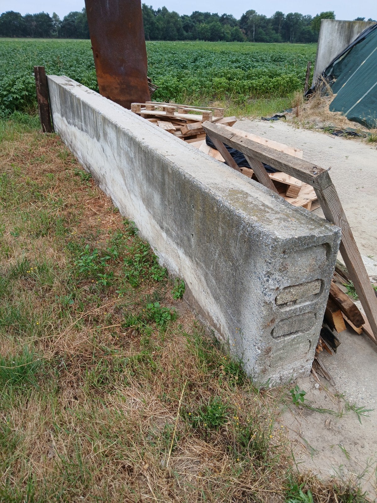 keerwanden/betonplaten, Ophalen