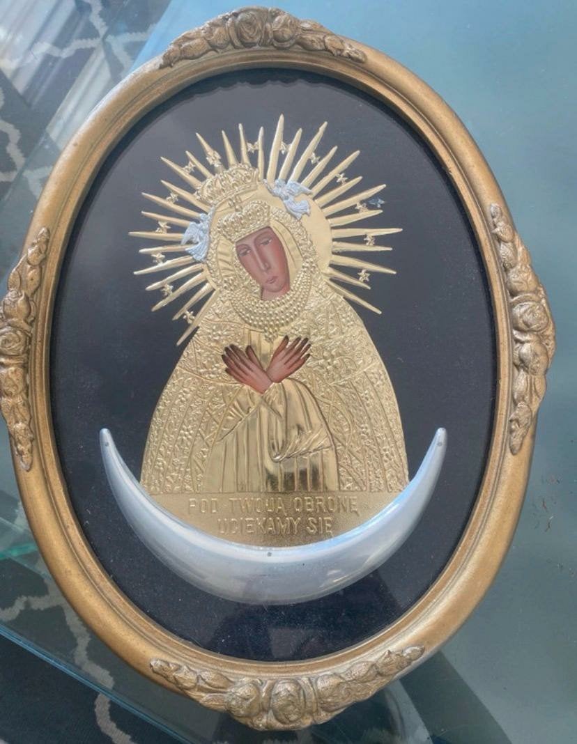 Mooie moeder van God icoon Brama Madonna, Antiek en Kunst, Ophalen of Verzenden