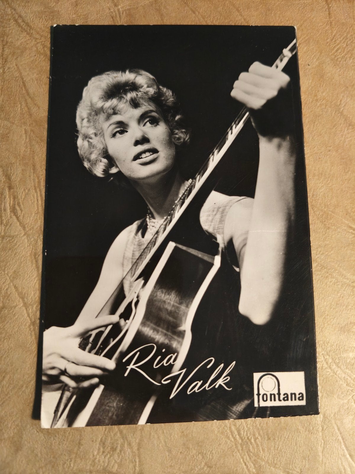 Ria Valk,oude kaart, handtekening, Verzenden, Foto of Kaart, Gesigneerd