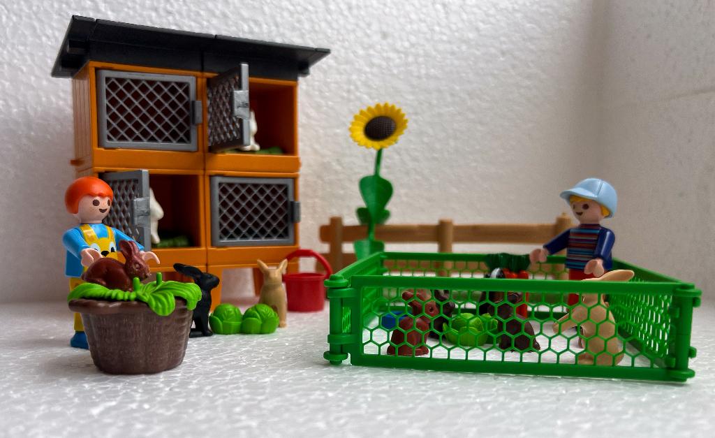 Playmobil verzorgingsplaats met konijnen 5123, Ophalen of Verzenden, Zo goed als nieuw, Complete set