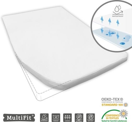Frans bed matrasbeschermer waterdicht 1.40 x 2.00, Ophalen of Verzenden, Zo goed als nieuw