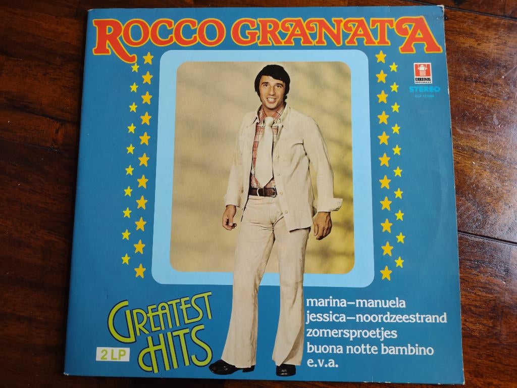 2 LP - Rocco Granata - Greatest Hits, Cd's en Dvd's, Vinyl | Nederlandstalig, Zo goed als nieuw, Levenslied of Smartlap, 12 inch