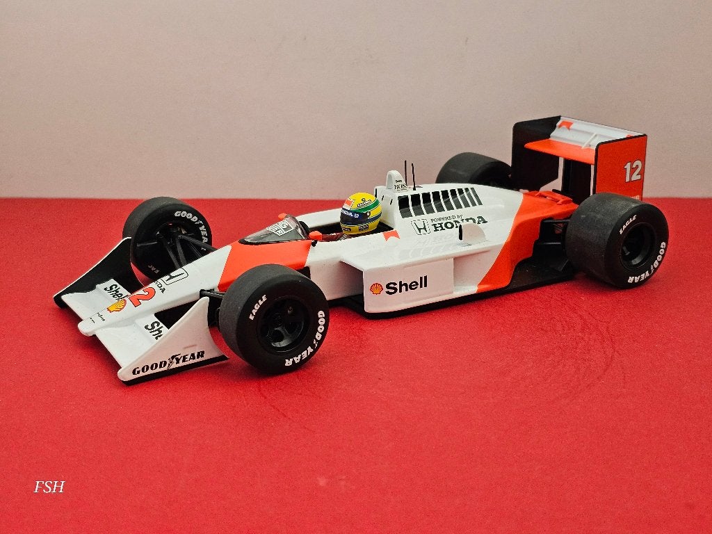 McLaren MP4/4 Honda, Ayrton Senna # 12, 1998. Minichamps., Ophalen of Verzenden, Zo goed als nieuw, Auto, MiniChamps